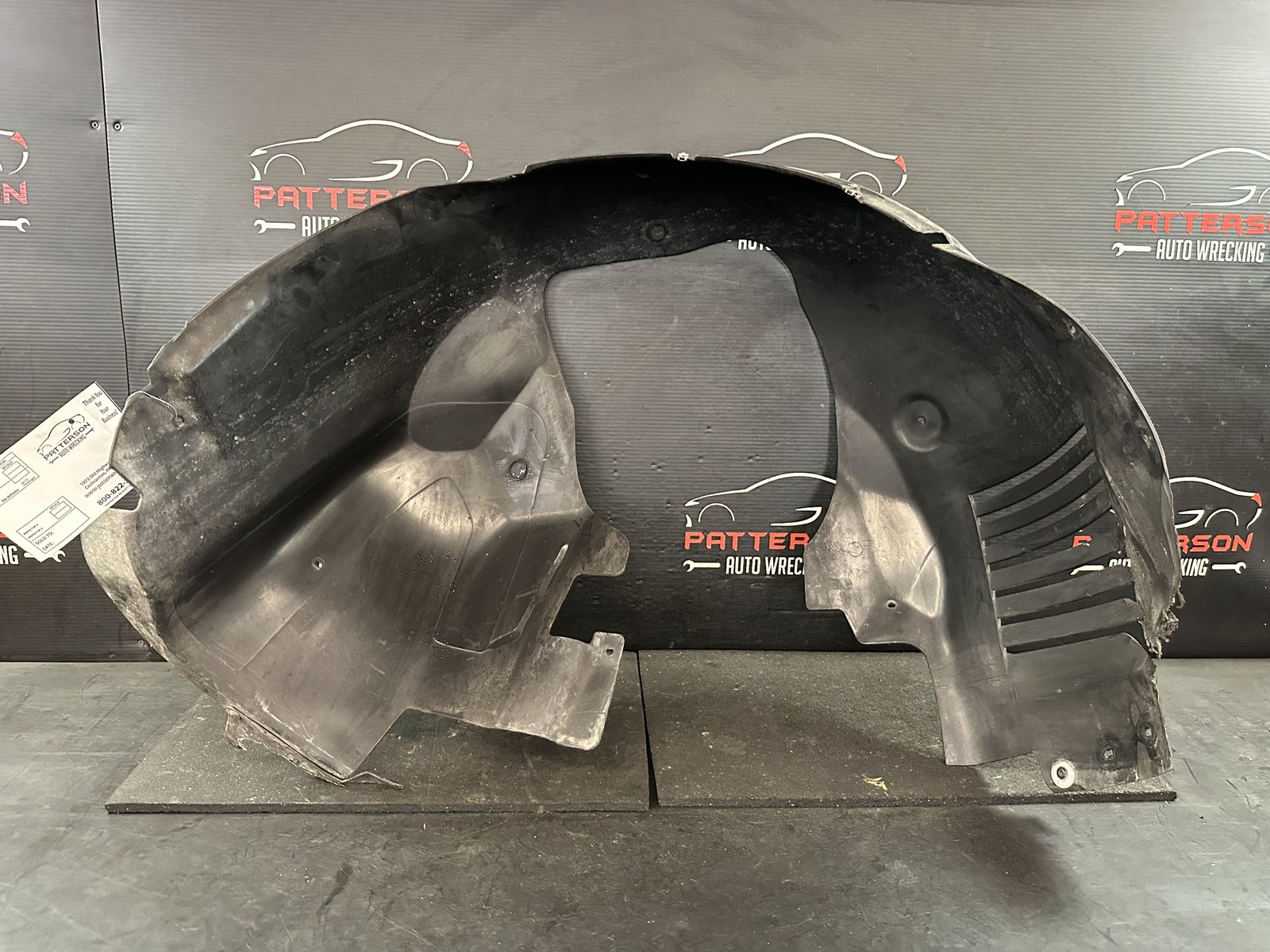03-10 BENTLEY CONTINENTAL FRONT PASSENGER INNER FENDER LINER SPLASH SHIELD