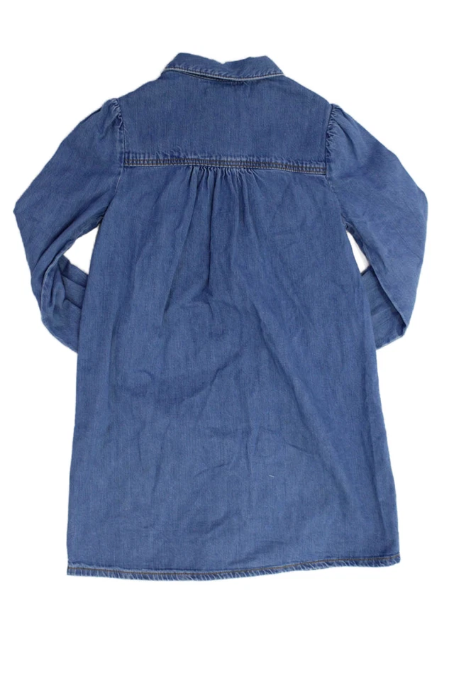 Top vaquero forrado con botones cuello manga larga azul talla 07 de Zara para niñas Foto 2 de 3