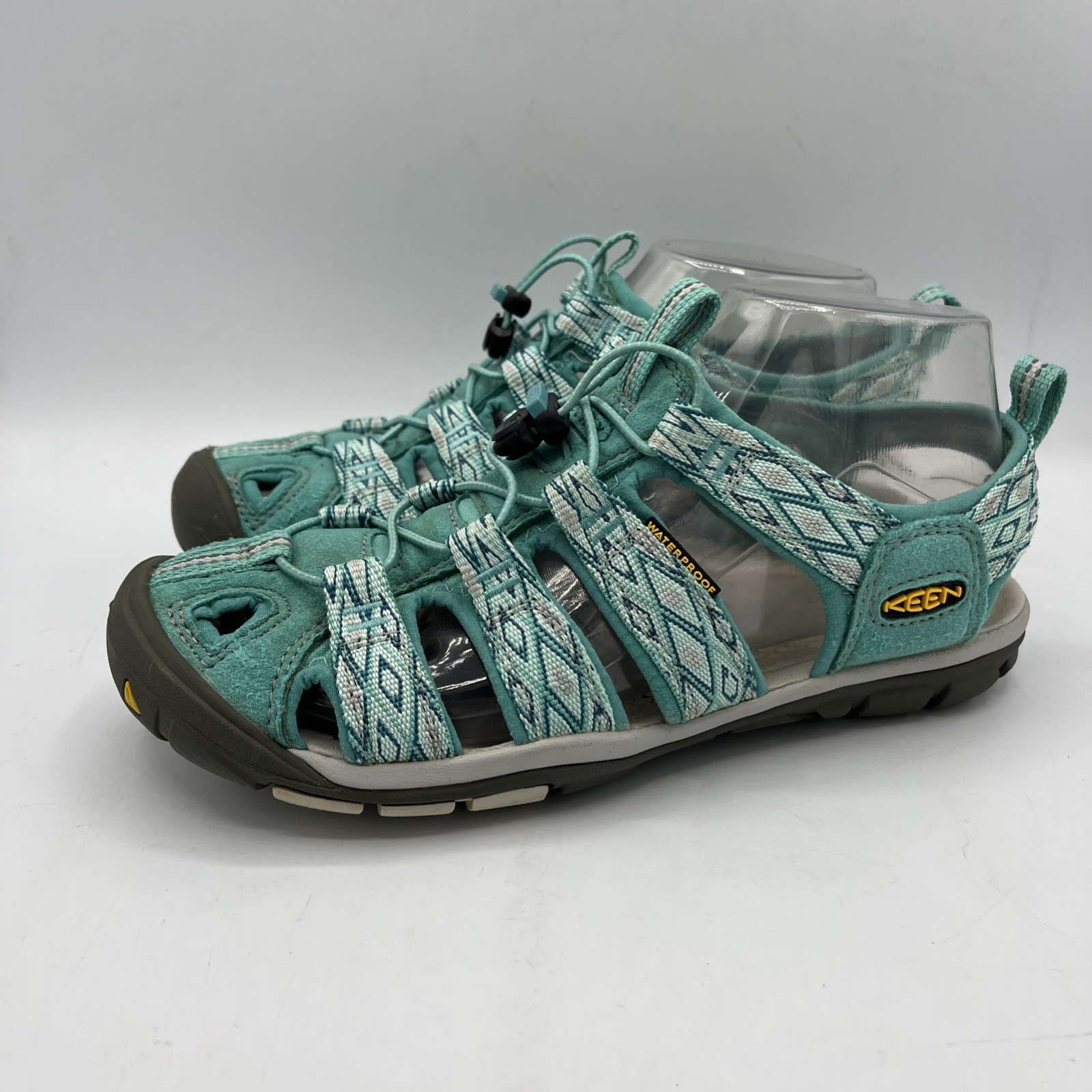 Sandali da trekking Keen Clearwater CNX slip on verde acqua punta chiusa 1014460 donna 7