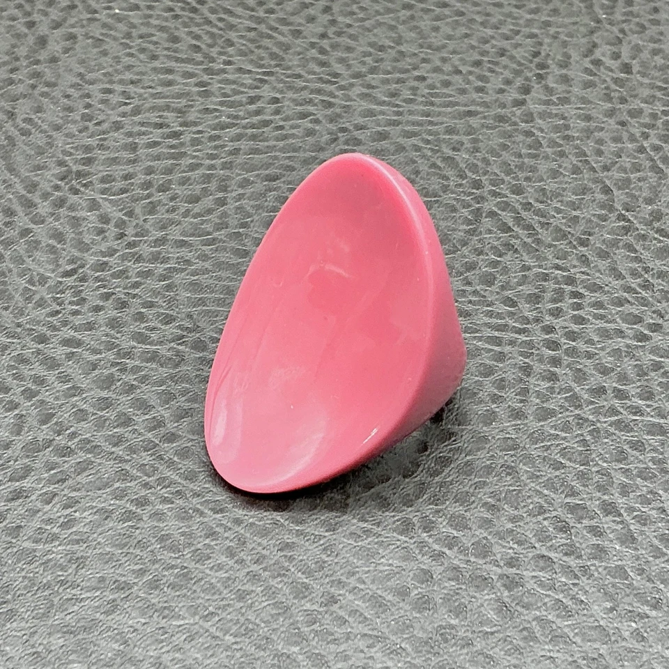 Anillo rosa modernista vintage talla 8,5 escultural joyería retro para mujer Foto 3 de 4