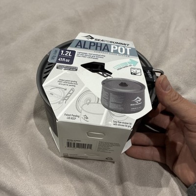 Sea to Summit Compact Lightweight Aluminum Camping Alpha Cook Pot 1.2 Liter
