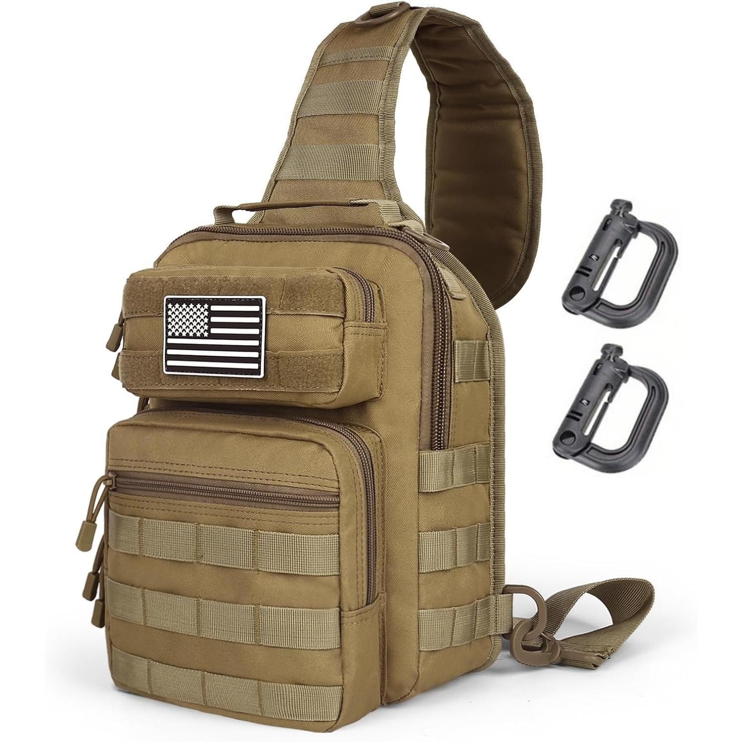 Tactical Sling Bag Men Outdoor Shoulder Pack Small EDC Cross