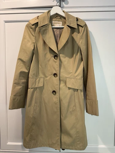 Trench donna Michael Kors nuovo con etichetta e kaki taglia Extra Small