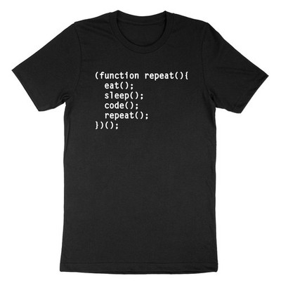 Coder T-Shirt Eat Sleep Code, Programmers Shirt Function Repeat Computer Science