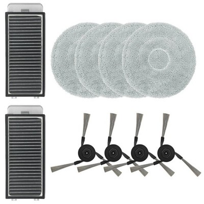 Für MOVA V70 Ultra Saugroboter Zubehör Seitenbürste Filter Wischpad Set