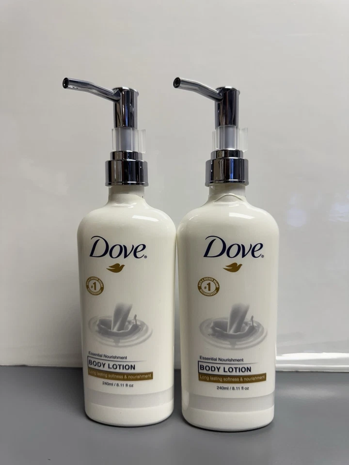 6 PACK Dove Body Care Lotion Pump Essential Nourishment Dry Skin 8oz 240ml - Image 2 of 4