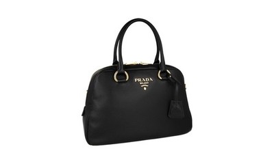 PRADA Leder Schultertasche / Handtasche - 1BB087 - Schwarz - NEU