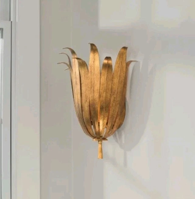 Aplique de pared dorado antiguo Capital Lighting 649511 Eden 14" de alto Foto 2 de 4