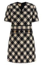 VALENTINO Damier Tweed Black/White Dress New & Authentic