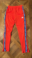 adidas Track Pants Size M 11-12Y Res/Blue Pull On Tiro 19