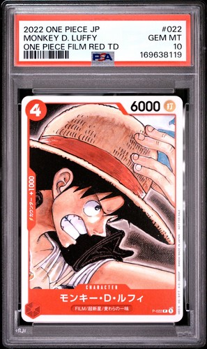 Monkey.D.Luffy (One Piece Film Red) graded PSA 10 for sale on eBay