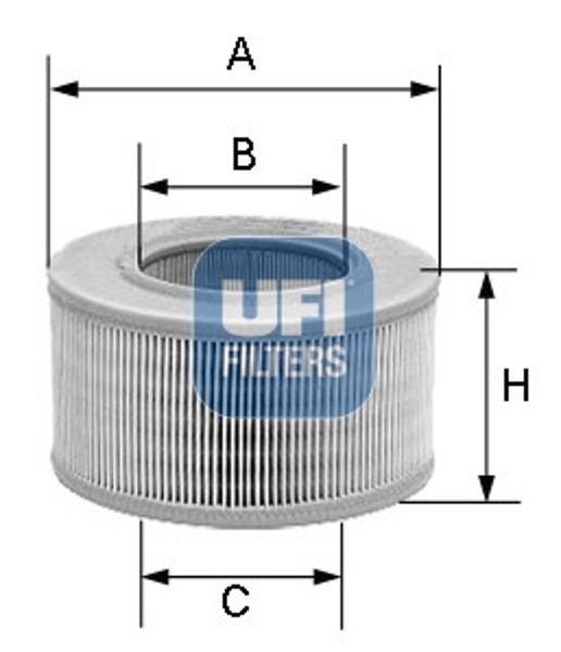 Luftfilter UFI 27.485.00 Filtereinsatz FüR Saab YS3E Tid-image