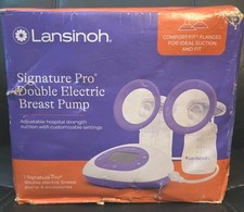 Lansinoh Signature Pro Double Electric Breast Pump  Accessories NEW In DamageBx