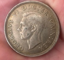 1937 George VI Coronation Silver Crown, 50% Silver