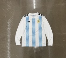 2018 Argentina Adidas Soccer FIFA World Cup Messi Rare Long Sleeve Jersey Size M