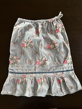 Mini Boden girls 5-6 multi color floral cord skirt CUTE ref 1022