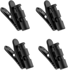 4 Pack Headphone Clips for Earphone Wire 2 Sizes 360 Degree Rotate Earphone M...