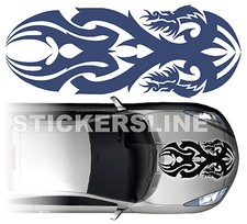 Adesivo DRAGO tribale per cofano auto camion barca Modello 1 dragon stickers