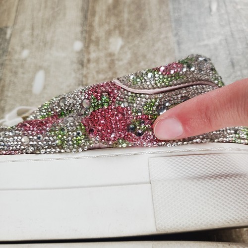 Zapatos para mujer Betsey Johnson Sidny talla 10 M plataforma multi floral estrás - Imagen 10 de 12
