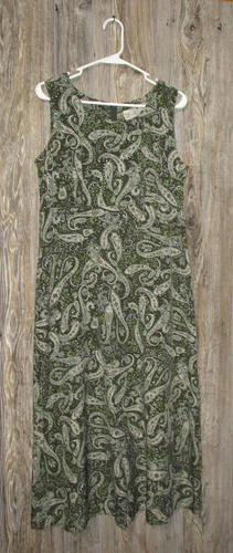 Kathie Lee Sleeveless Paisley Maxi Dress Womens Size 10 Fairy Grunge Whimsigoth - Picture 14 of 15