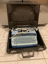 VTG Smith Corona Coronet Super 12 Electric Typewriter w/Case Baby Blue - Working thumbnail