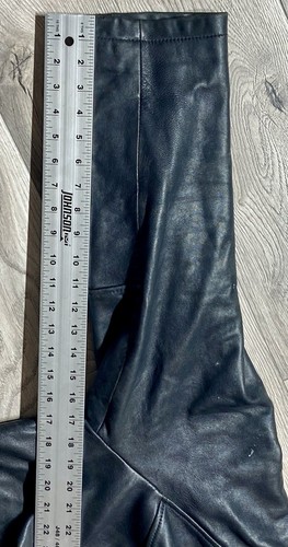 Giacca da aviatore bomber Tommy Hilfiger vintage uomo taglia XXL pelle nera anni 90 Y2K - Foto 23 di 23