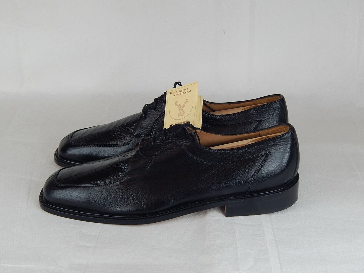 Belvedere Florence Men\'s Shoes Black Genuine Ostrich, Leather Italy Made Size 14 Belvedere Florence Men main image 3
