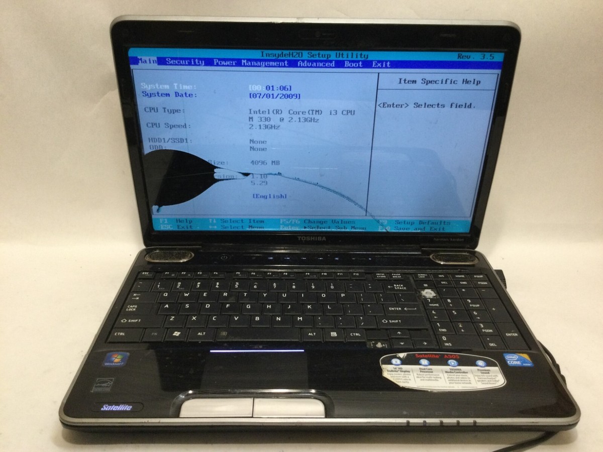 ●TOSHIBA Satellite B453/M Toshiba Satellite A505-S6005 / Intel Core i3 M330 @ 2.13GHz