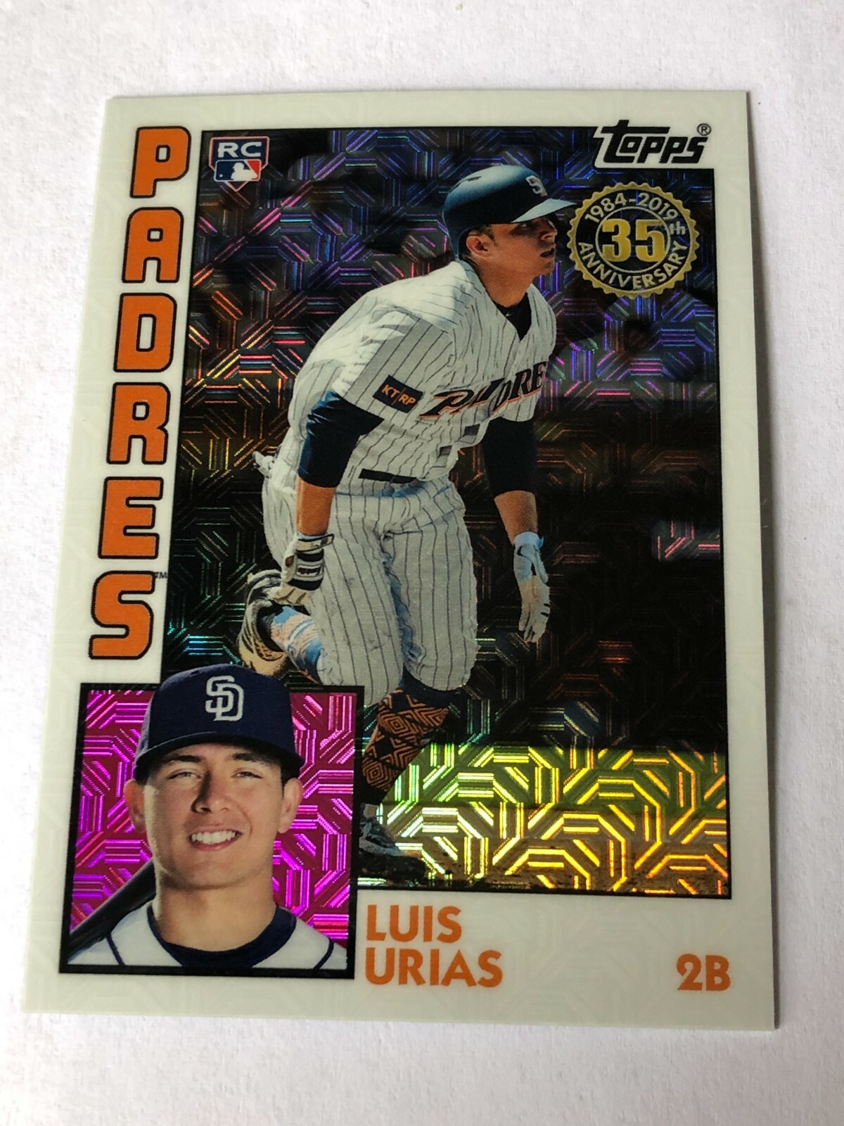 2019 Topps Silver Pack 1984 35th Anniversary Rookie Luis Urias #T84-34 Padres B
