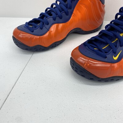 nike air foamposite one blue void rugged orange
