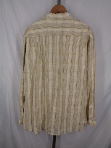Tommy Bahama Plaid Check Linen Button Shirt Men Size XL - Picture 2 of 8