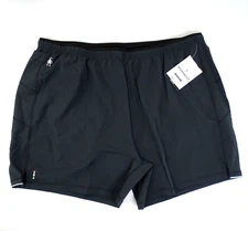 New SMARTWOOL MEN'S MERINO SPORT RUNNING SHORT 5" Ins Lined Black sz XXL Shorts