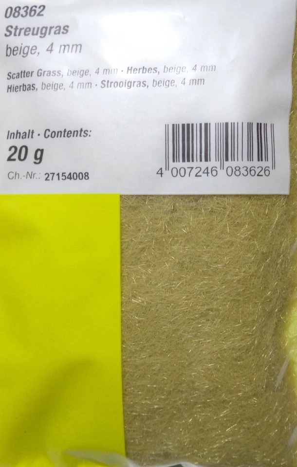 NOCH Streugras / Grasfasern (159,50€/kg) Frühlingswiese, Auswahl, 20 g Beutel - Bild 3 von 4