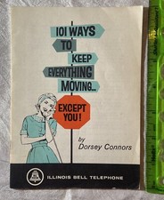 Folleto de colección 1966 Illinois Bell Telephone 101 maneras de mantener todo en movimiento
