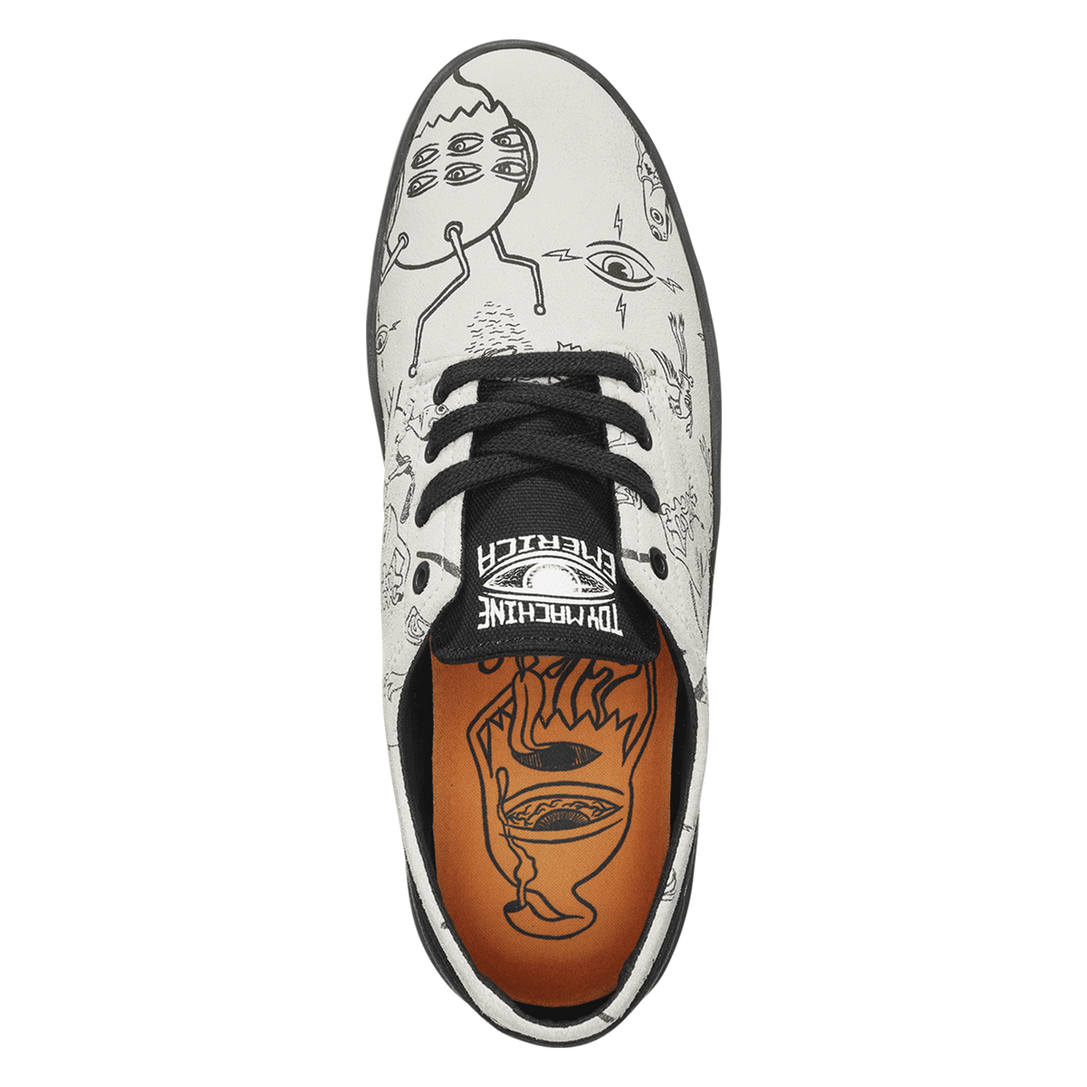 Emerica Skateboard Shoes Romero Laced X Toy Machine Tan/Black | eBay