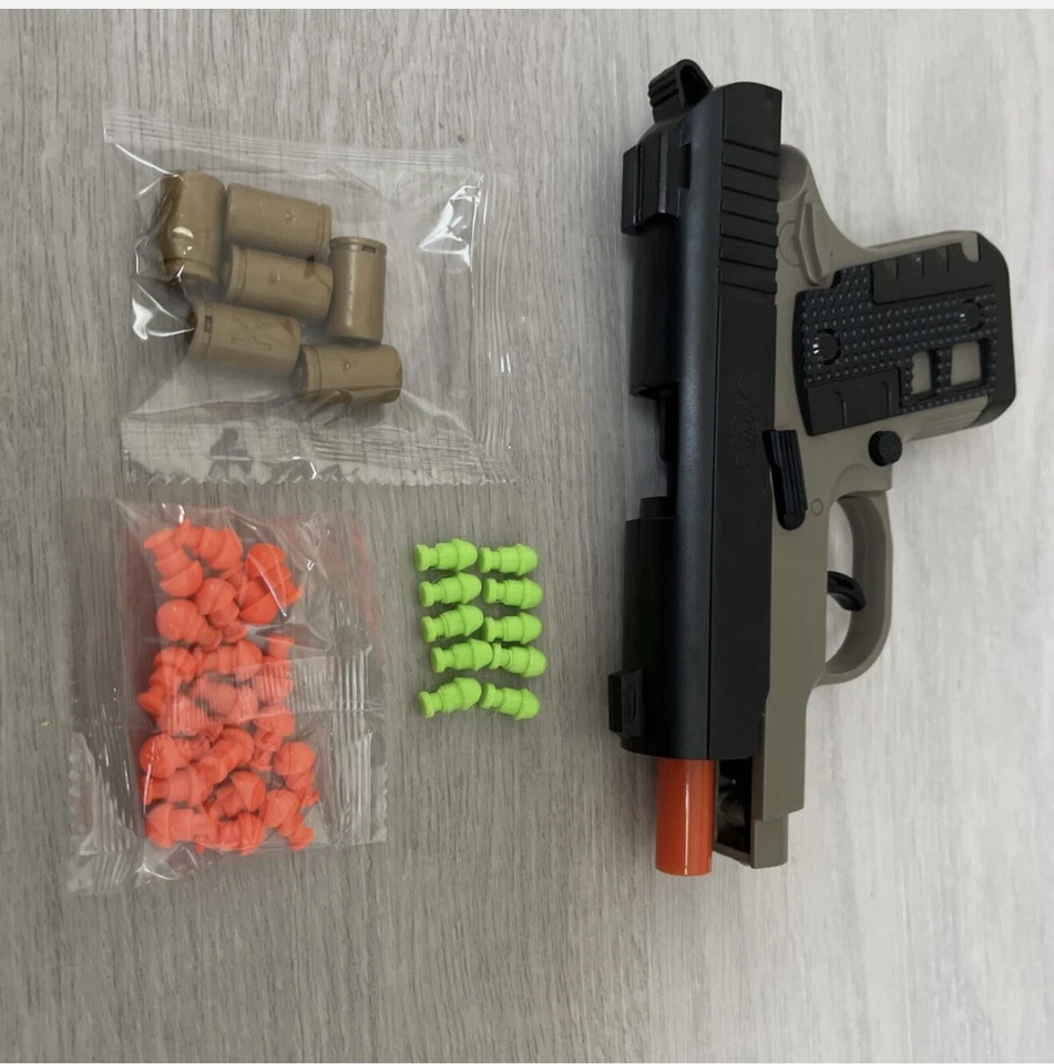 Kimber Micro 9 Subcompact 1911 Toy Gun Semi Auto Shooting Pistol Black Sand 2025 - Image 3 of 4