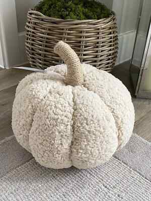 Autumn Halloween Sherpa country chic pottery barn style Boucle