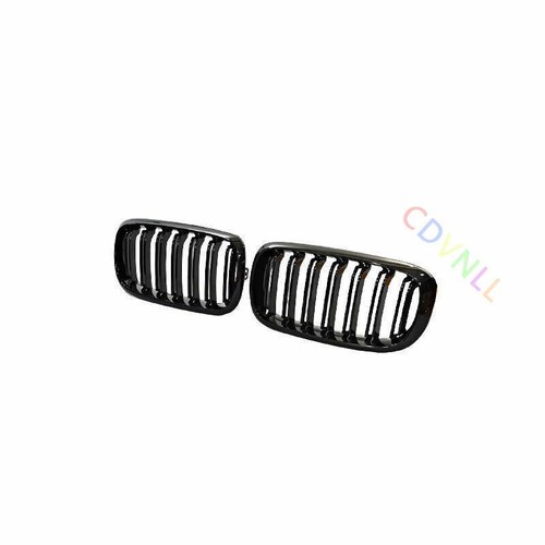 ABS Black Front Upper Bumper Mesh Grill Grille 2PCS For 2014-2018 BMW X5 F15 X6 - Imagen 7 de 7