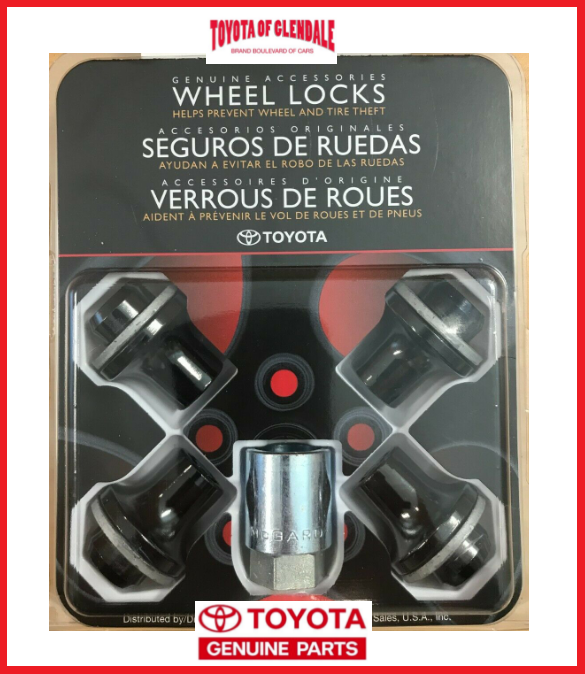 2022-2026 TOYOTA TUNDRA BLACK PVD ALLOY WHEEL LOCK SET PT276-34231