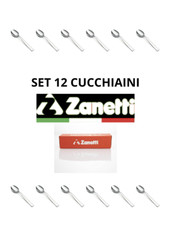 Cucchiaini caffè Zanetti - 12 Pezzi - Acciaio Inox 18/C - Made In Italy - 13 cm