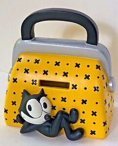 NEW FELIX THE CAT  Ceramic COIN  PURSE BANK  PIGGY  BANK  LE 