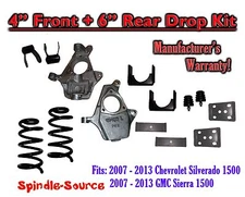 4" / 6"  Lowering Drop kit FOR 07 - 13 Chevrolet Silverado / GMC Sierra 1500 V8