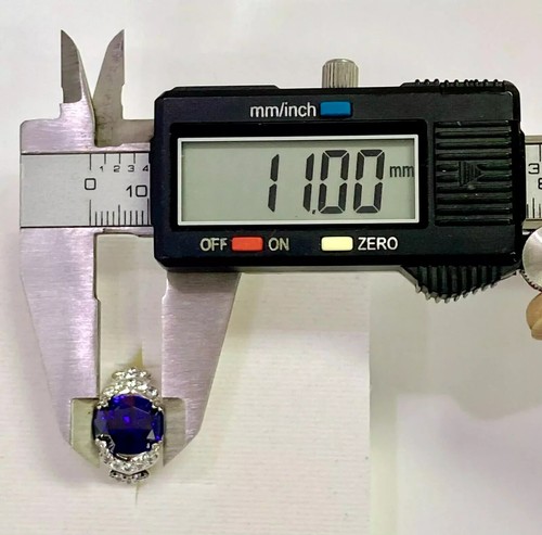 HSN Absolute Sterling 2.00cttw Simulated Tanzanite & Cubic Zirconia Ring Size 6 - Picture 8 of 15