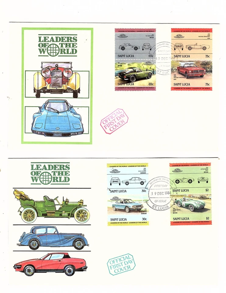 ST LUCIA FDC’s 6 covers and pack of papal visitation stamps  - Image 3 of 4