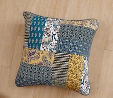 DaDa Bedding Patchwork Honey Garden Floral Throw Cushion Euro Pillow Sham Cover