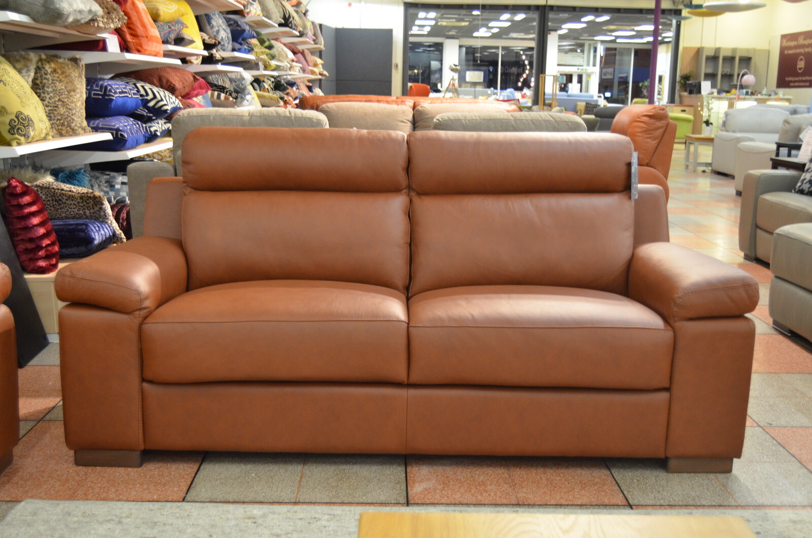 Thick Italian Leather Settees 2 + 3 Seater Sofas Made in Italy