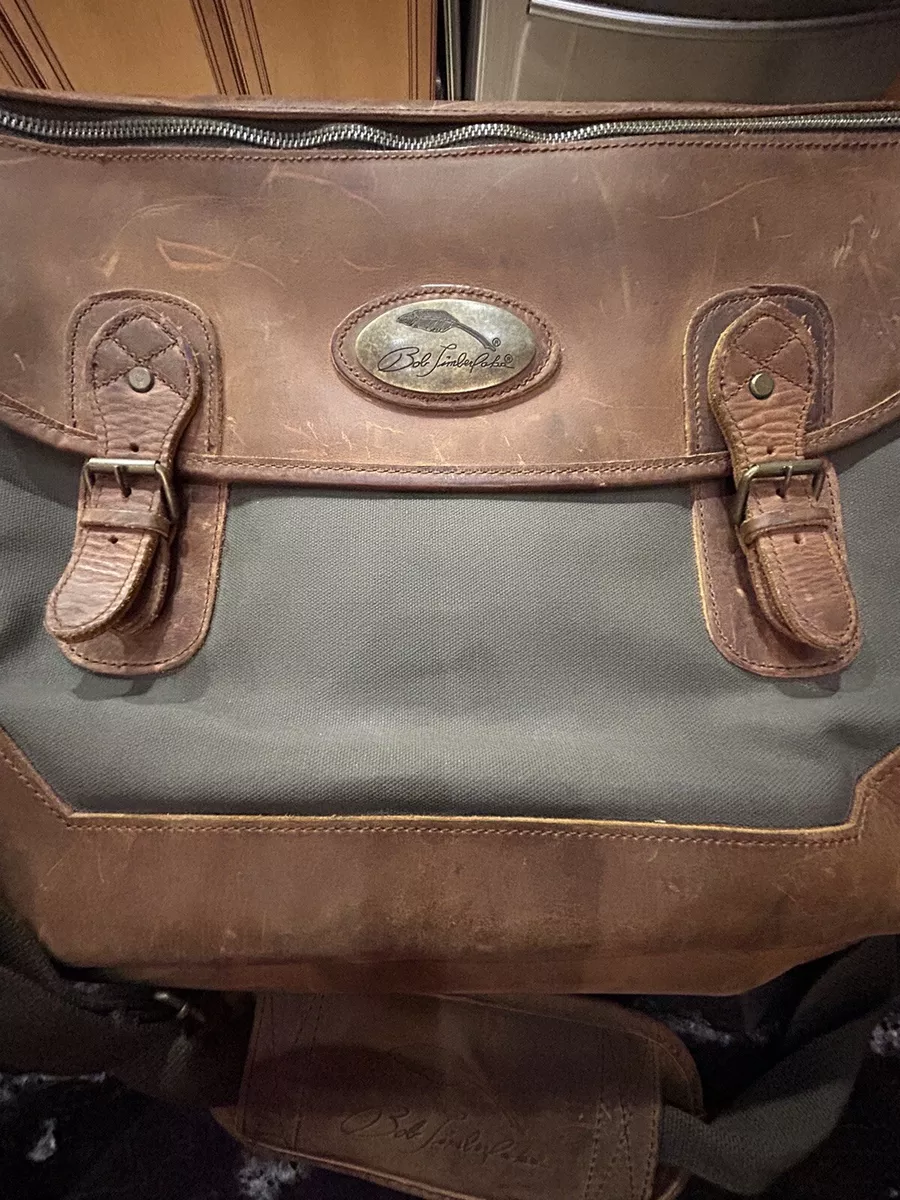 Bob Timberlake Travel Bag Canvas Leather Adjustable Shoulder Strap