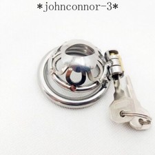 Stainless Steel Male Chastity Device Flat Metal Chastity Cage Lock Rings Sissy
