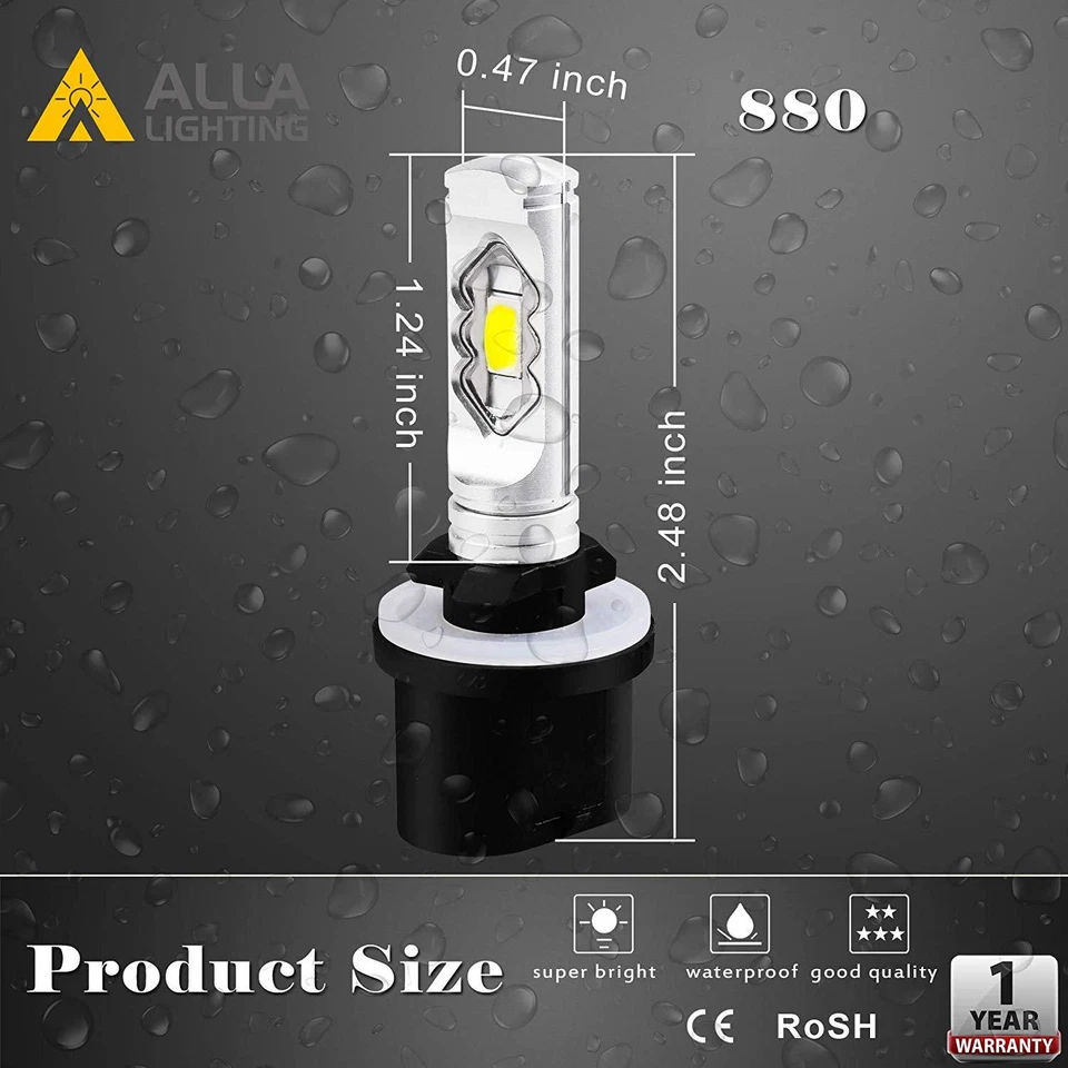 Allá Lighting 3600lm 899 880 ETI 56-SMD Bombillas antiniebla LED Xtreme súper brillantes Foto 4 de 4