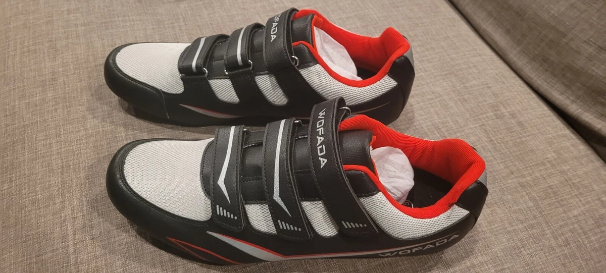 WOFADA UNISEX CYCLING SHOES COMPATIBLE W PELOTON BIKE SIZE 45 11 or 11.5 MENS
